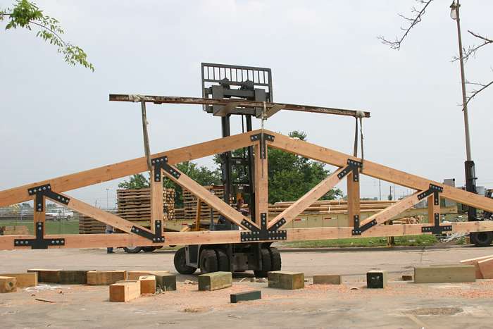 timber trusses beams